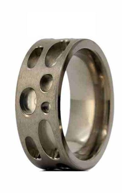 8mm Pima Titanium Ring Core Blank for Inlay -  Custom Design by Ken - Opal & Findings