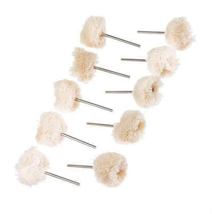 Polishing Buffing Wheel with 3mm Shank for Rotary Tool - 10 Pack - Opal & Findings
