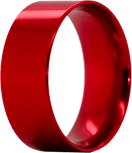 Anodized Red Aluminum Ring Core Insert - 8mm *Discontinued Stock*