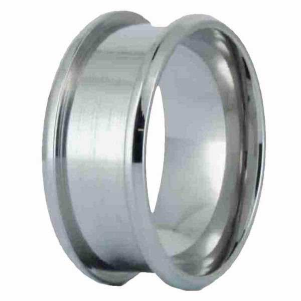 36Pcs 8mm Wide Stainless Steel Ring Blank Core Ring,7/8/9/10/11/12 Rings  Grooved Core Inlay Ring for Resin Grooved Finger Ring Round Empty Ring  Blanks