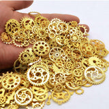 Steampunk Cogs and Gears Charm Pendants - Opal & Findings
