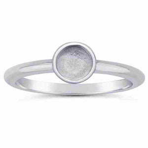 Sterling Silver Round Cabochon Ring Mounting - 5mm - Opal & Findings