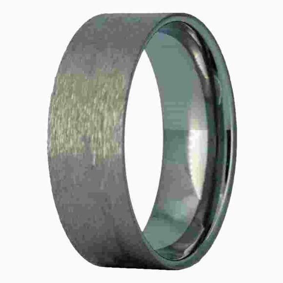 8mm Tungsten Ring Core Insert for DIY Wood Rings - Opal & Findings