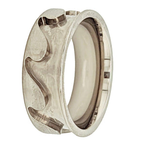 8mm Wave Ring  Stainless Steel Ring Core Blank for Inlay