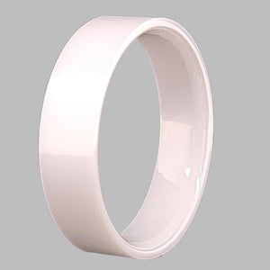 White Ceramic 6mm Ring Core Insert - Opal & Findings