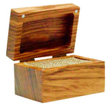 Small Zebrawood Wood Ring Display Jewelry Box - Opal & Findings
