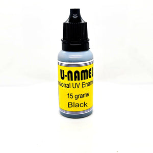 UV Enamel U-NAMEL 15 grams,  BLACK, opaque