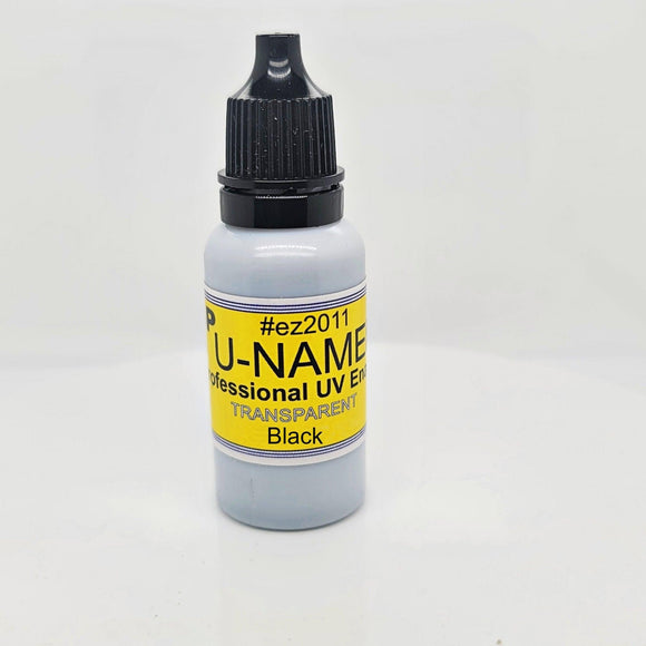 UV Enamel U-NAMEL 15 grams,  TRANSPARENT BLACK