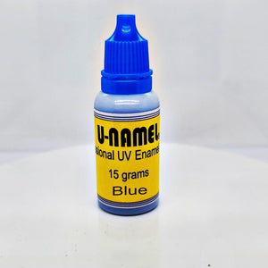 UV Enamel U-NAMEL 15 grams,  BLUE, opaque