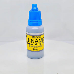 UV Enamel U-NAMEL 15 grams, TRANSPARENT BLUE