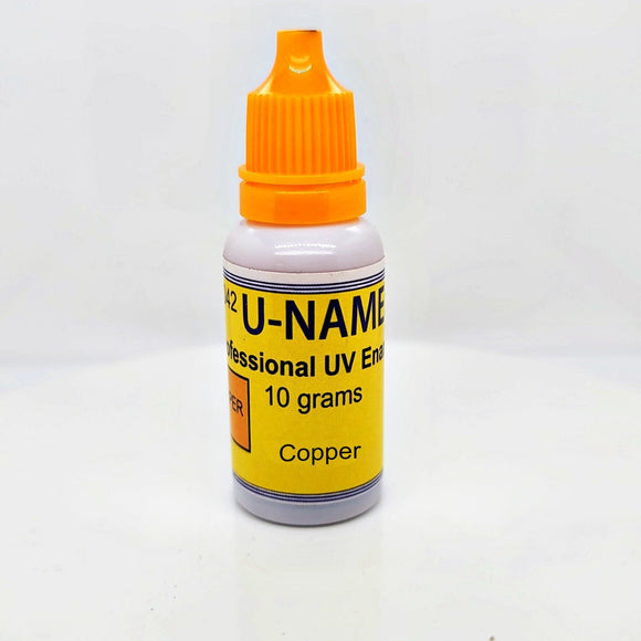 UV Enamel U-NAMEL 10 grams,  METALLIC COPPER