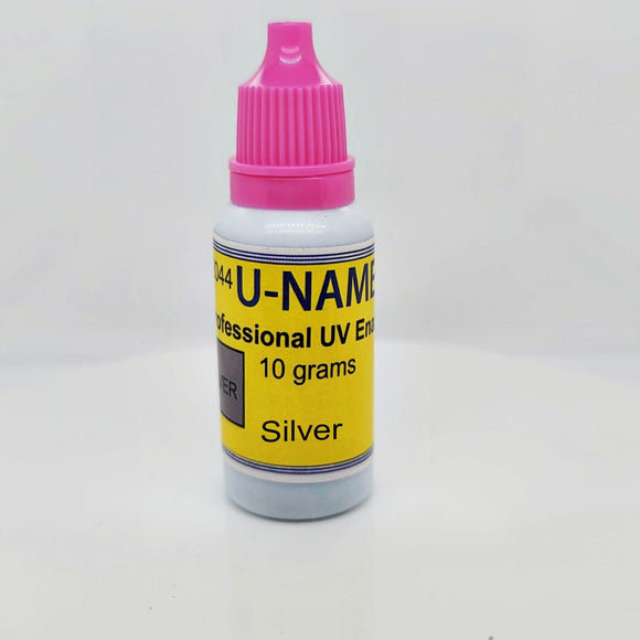 UV Enamel U-NAMEL 10 grams, METALLIC SILVER