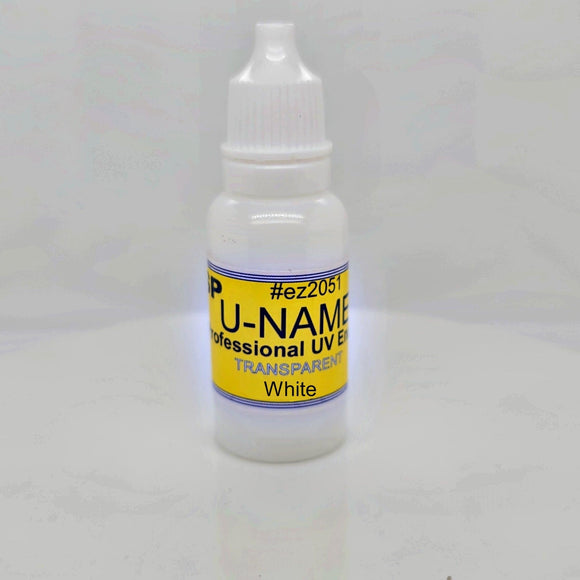 UV Enamel U-NAMEL 15 grams,  TRANSPARENT WHITE
