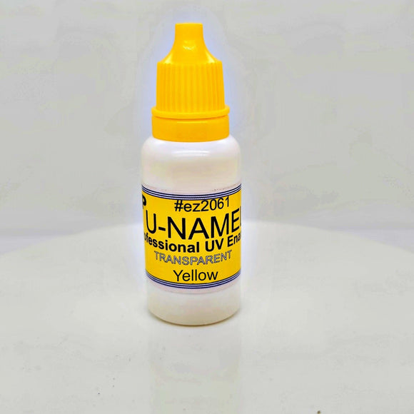 UV Enamel U-NAMEL 15 grams, TRANSPARENT YELLOW