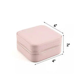 Multi Jewelry Ring Box Travel PU Leather Case